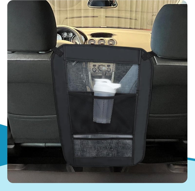 GLIDESMOOTH Dog Car Net Barrier, Secure Dog Car Barrier Behind Front Seat, Mesh Separator for Dogs, Dog Net for Car Back Seat Barrier for SUVs and Trucks, Black - Image 5